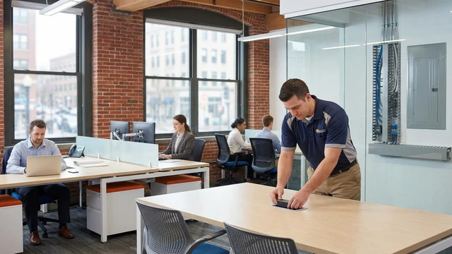 Office electrical upgrade case study in Cambridge, Massachusetts