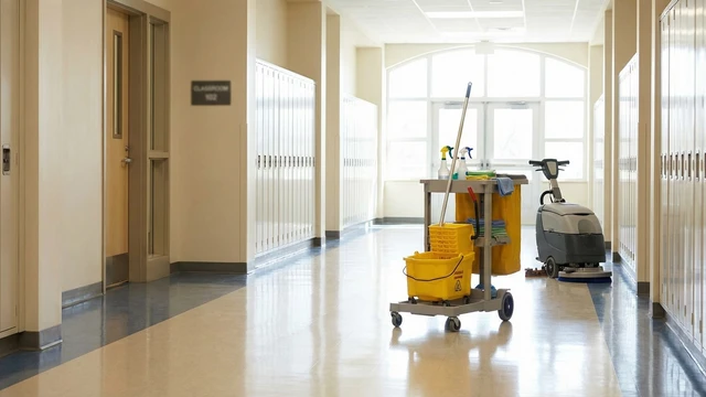 School summer cleaning case study in Worcester, Massachusetts