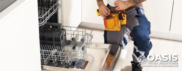 Dishwasher pull-out racks during install