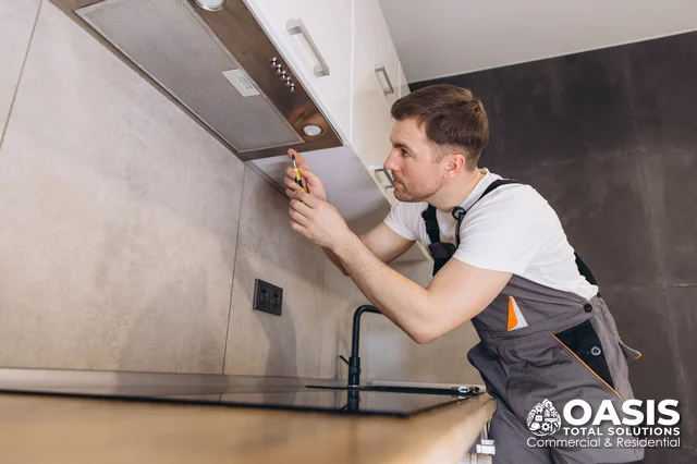 Mounting a stainless range hood