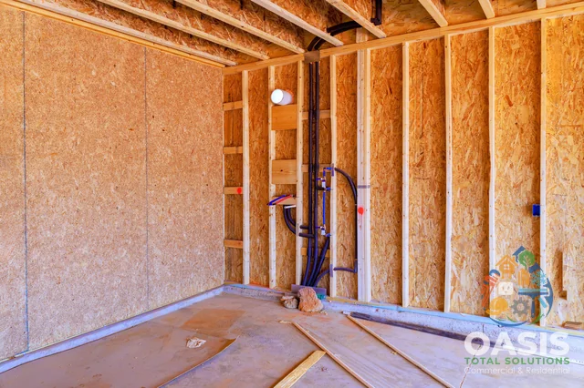 New construction—framing and rough plumbing