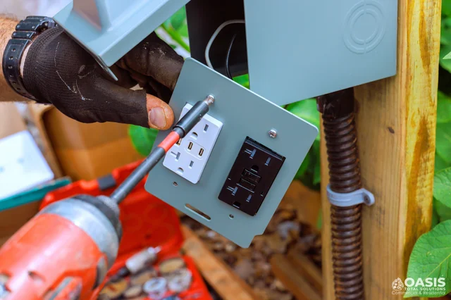 Assembling outdoor outlet box