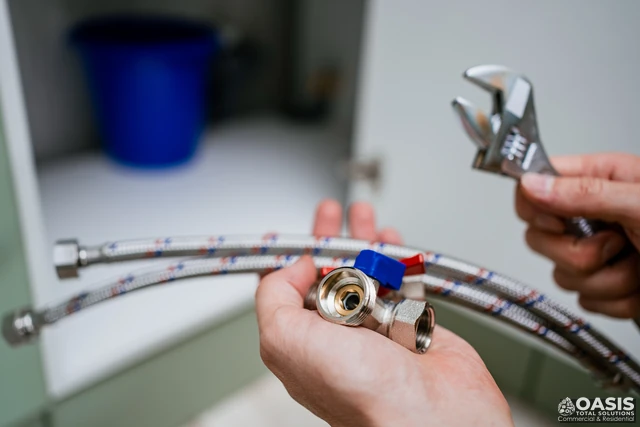 Braided supply lines and shut-off valves