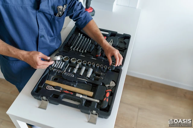 Organized handyman toolkit with sockets and drivers